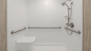 Duschrückwand Aluverbund barrierefrei